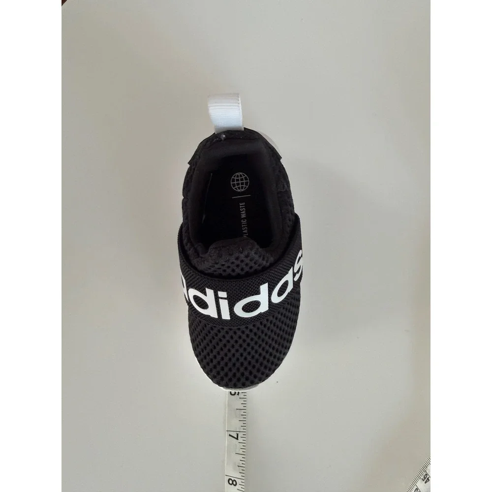Adidas Lite Racer Adapt 4.0 Baby/Toddler Black White Slip On Sneakers Size 5K